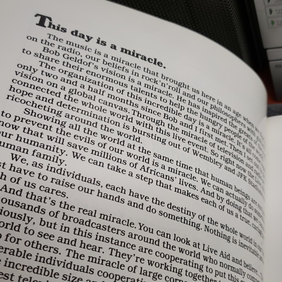 Live Aid Concert Program 1985 - Picture 3 of 8